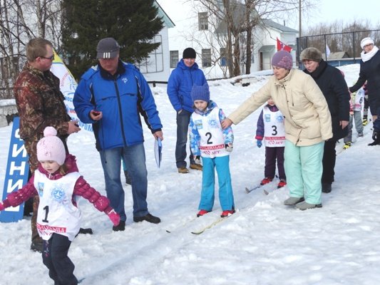 Соревнования по лыжным гонкам среди детей дошкольного возраста